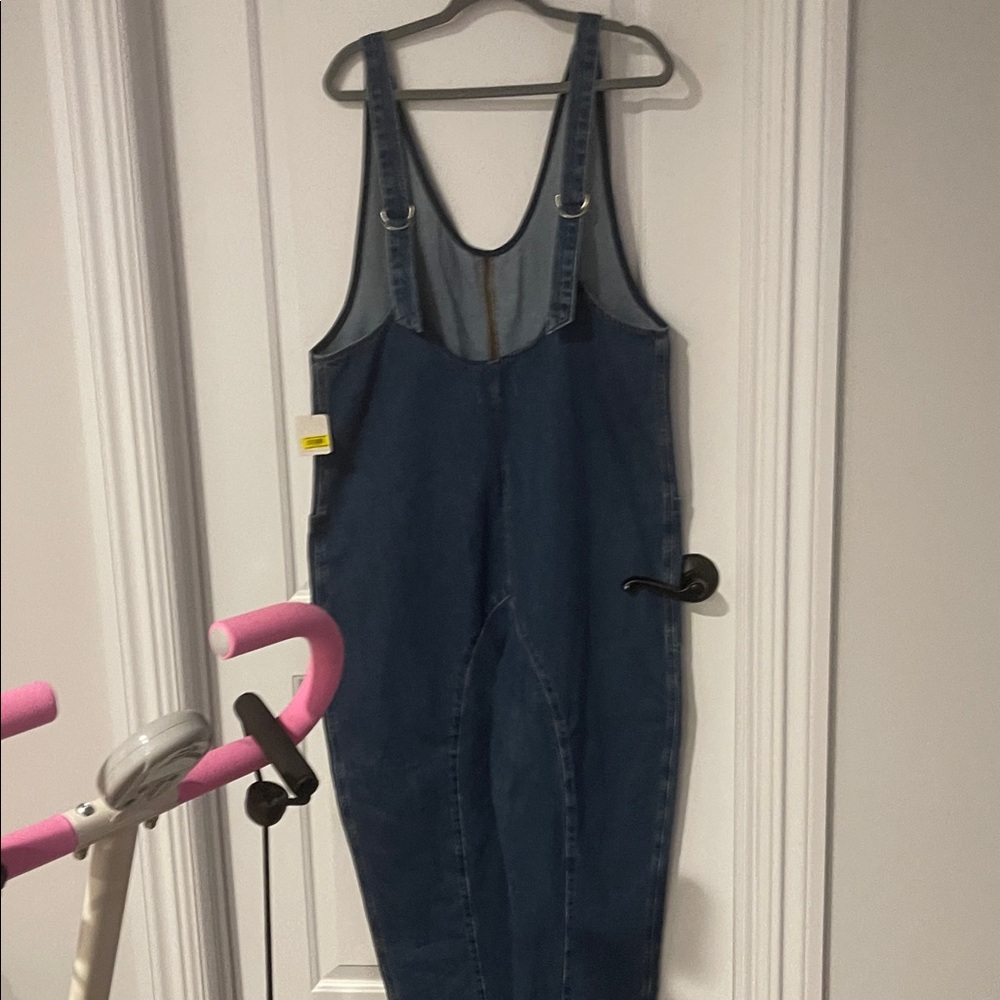 Free People Blue Denim Jumpsuit - Picture 2 of 6